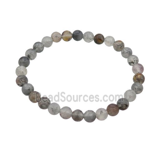 Gray Quartz Bracelet Stretchy