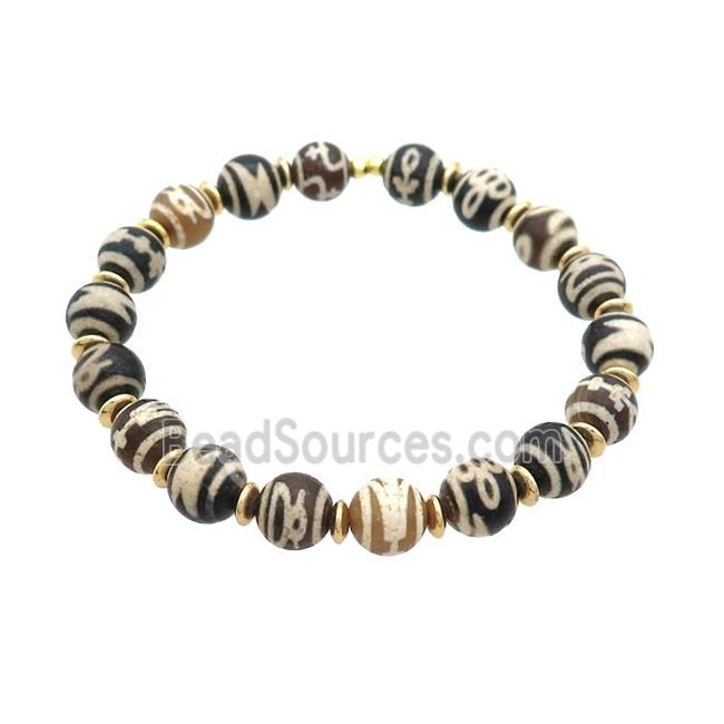 Tibetan Agate Bracelets Stretchy