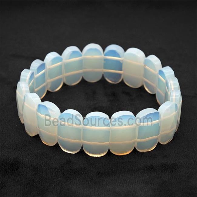 White Opalite Bracelet Stretchy