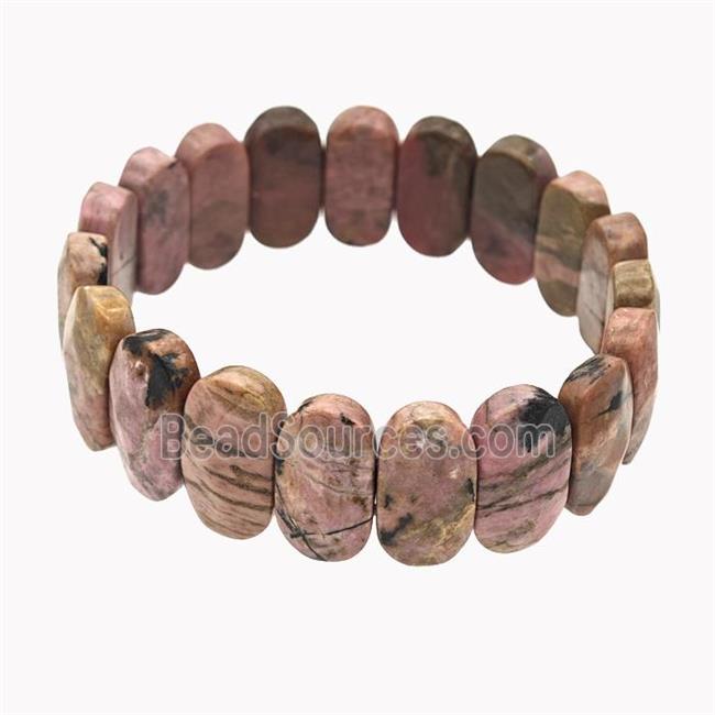 Chinese Rhodonite Bracelet Stretchy