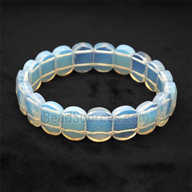 White Opalite Bracelet Stretchy