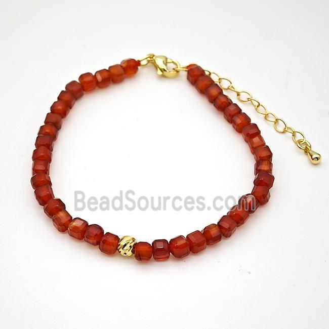 Red Agate Bracelet Dye