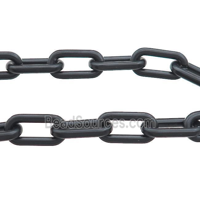 Alloy Chain Paperclip Black Painted