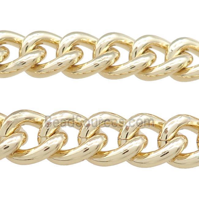 Aluminium Chain Gold Plated