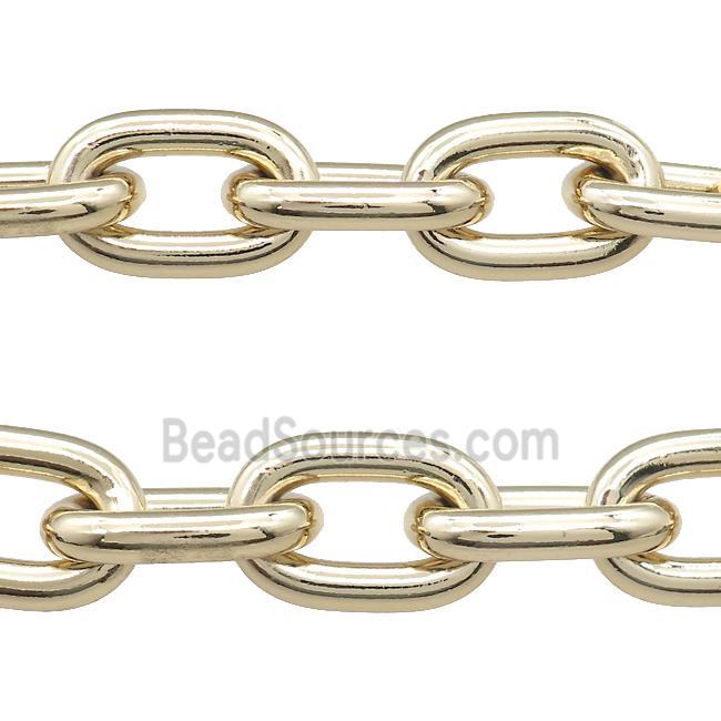 Aluminium Rolo Chain Gold Plated