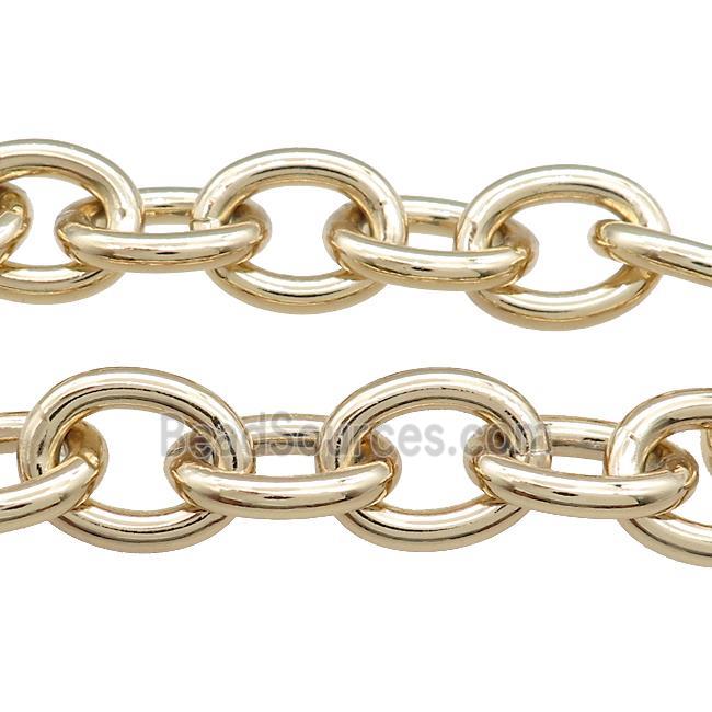 Aluminium Chain Gold Plated