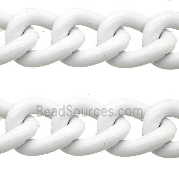 Aluminium Chain White Painted