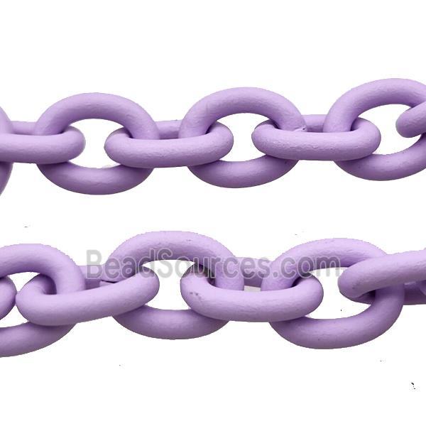 Aluminium Chain Purple Painted