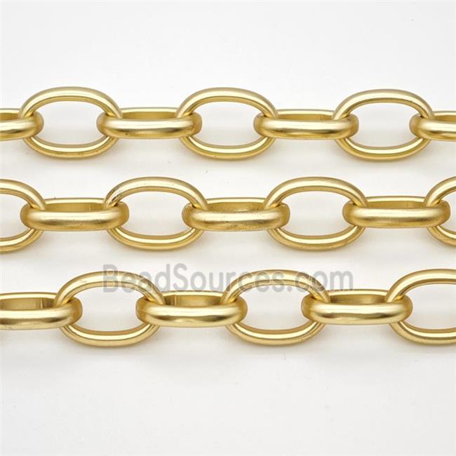 Copper Rolo Chain Matte Gold Plated