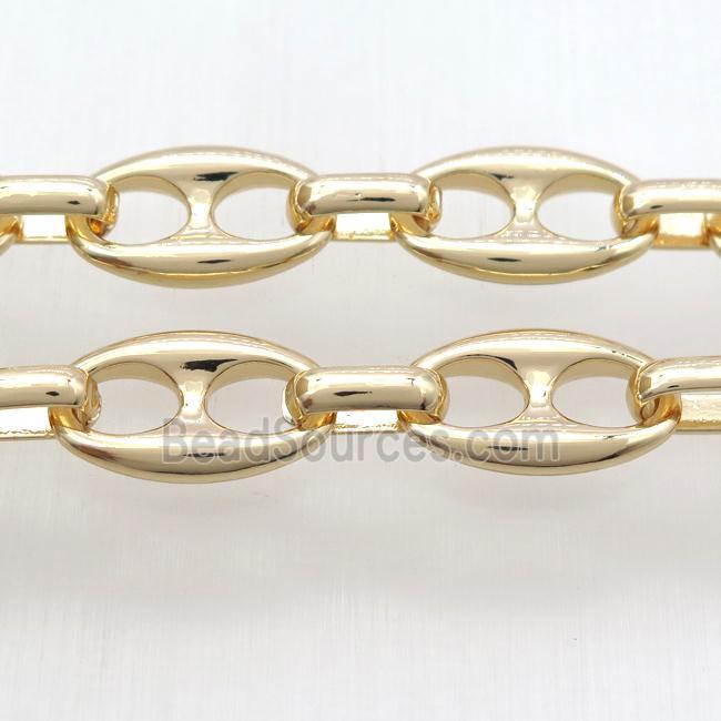 alloy chain, gold plated