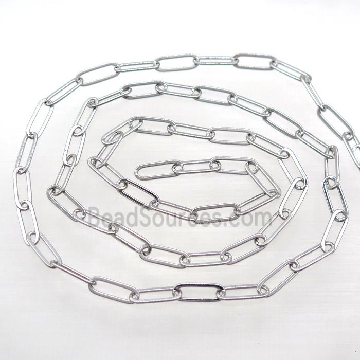 copper chain, platinum plated