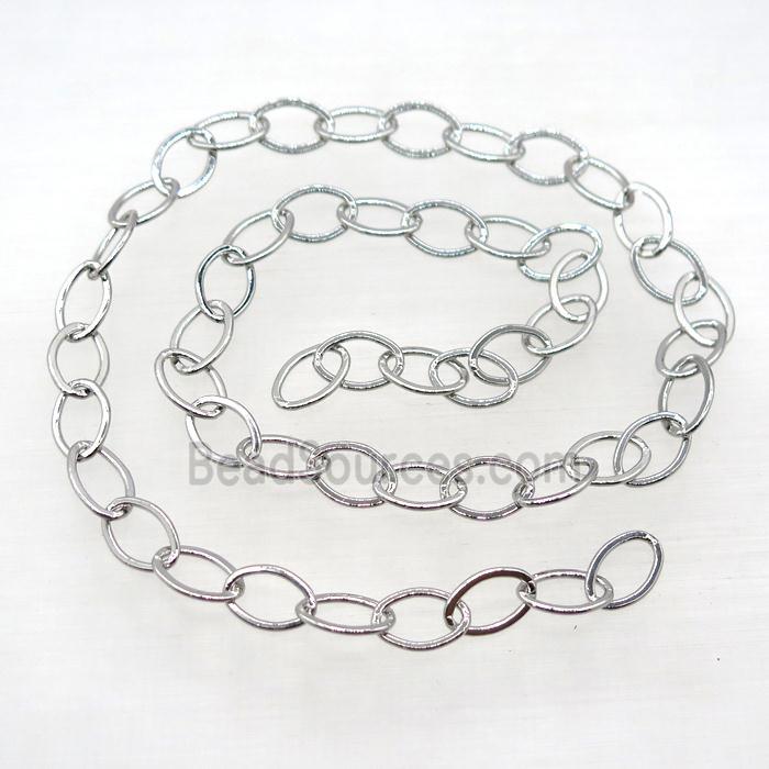 copper chain, platinum plated