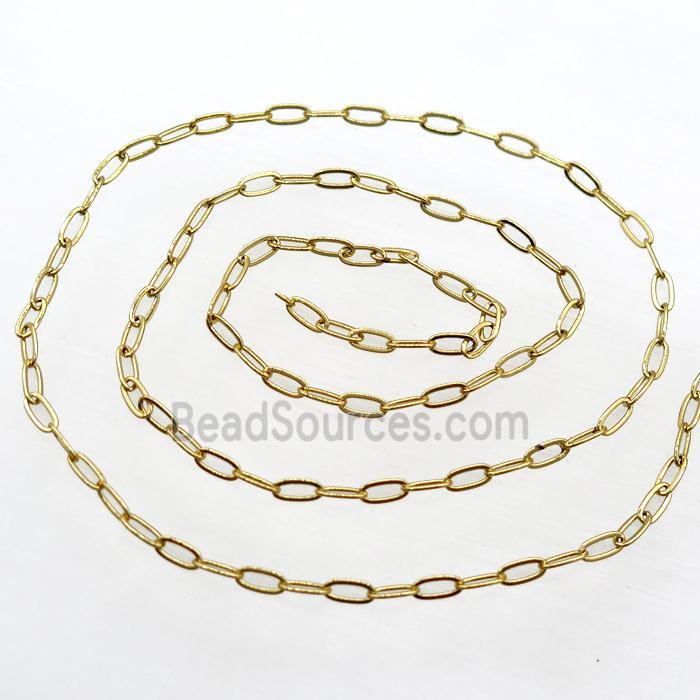 copper chain, gold plated