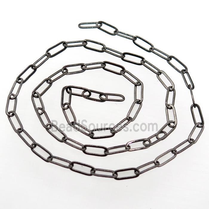 copper chain, black plated