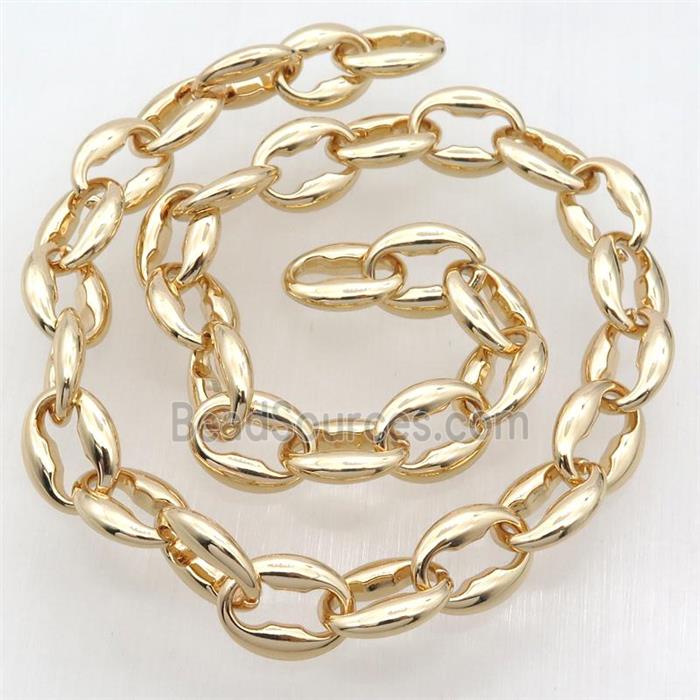 Alloy Chain, lt.gold plated