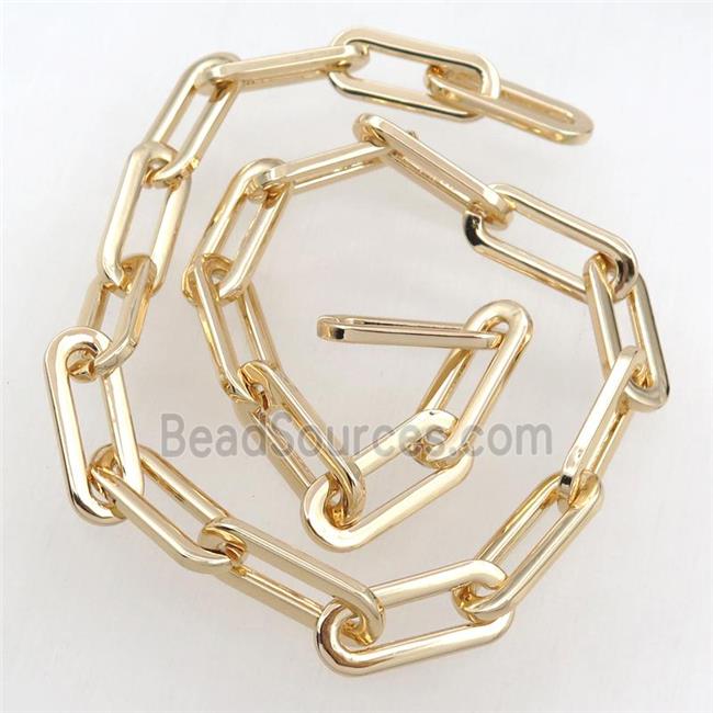 Alloy Chain, lt.gold plated