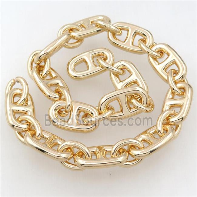 Alloy Chain, lt.gold plated