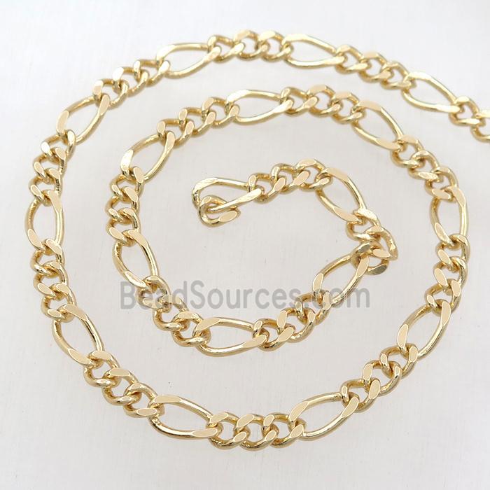 Brass chain, gold plated