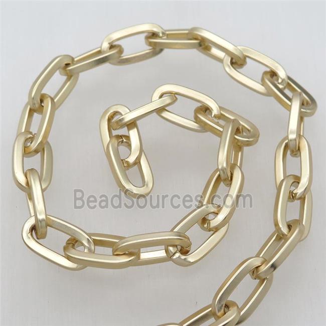 Alloy chain, gold plated