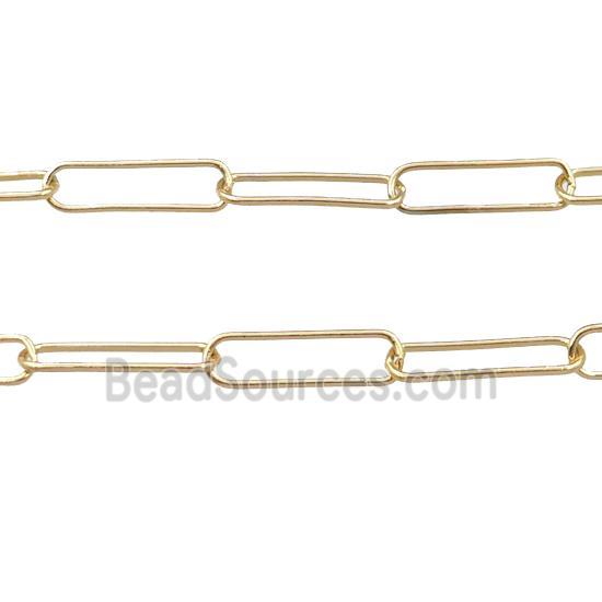 copper chain, gold plated