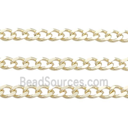 copper chain, gold plated