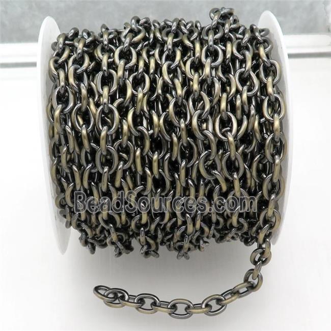 Iron chain, Antique bronze