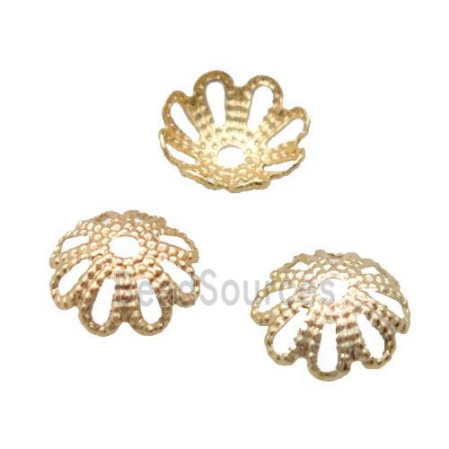 copper beadcaps, Unfade, rose gold