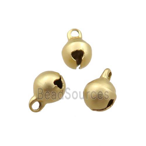 Copper Bell Pendant Matte Gold
