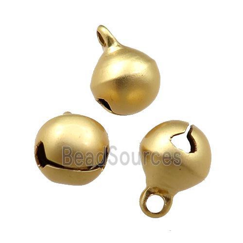 Copper Bell Pendant Matte Gold