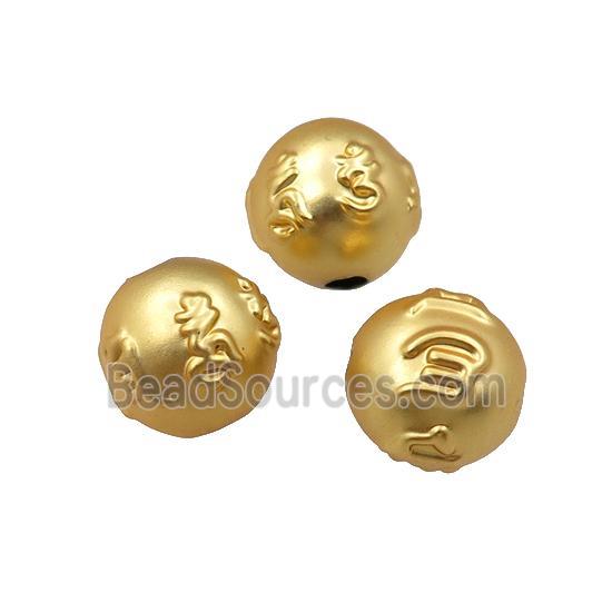 copper round beads, unfaded, duck-gold