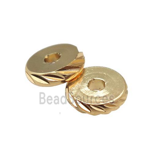 Copper Heishi Spacer Beads 14K Gold Plated