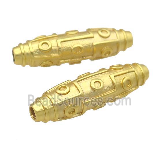 tibetan style alloy rice beads, duck-gold