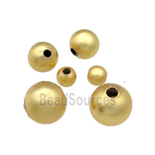 copper round beads, unfade, duck-gold