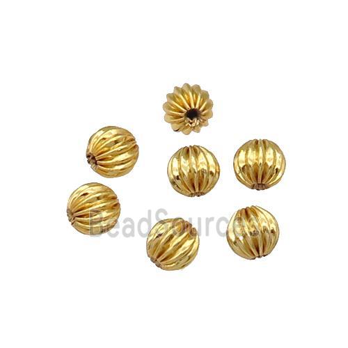 copper round beads, unfade, gold plated