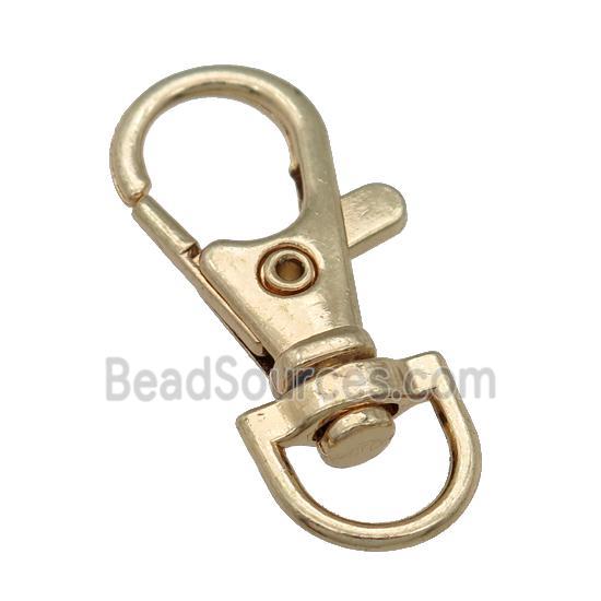 Alloy Lobster Clasp, gold plated