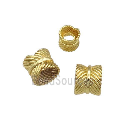 Copper Spacer Beads Gold Plated