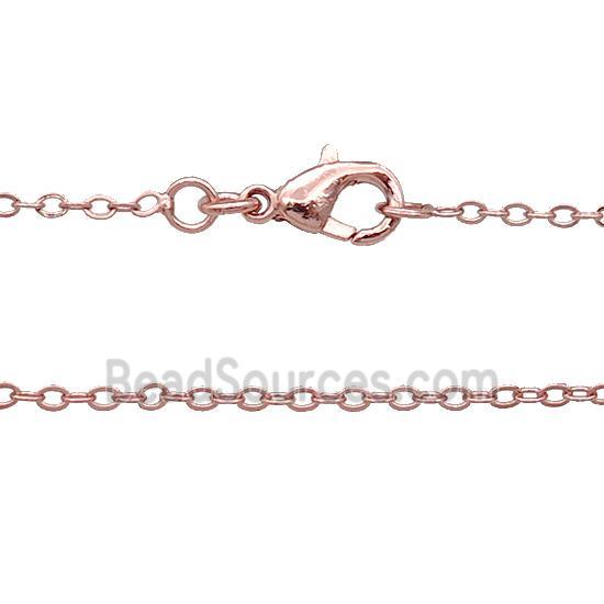 Copper Necklace Chain Unfaded Rose Gold