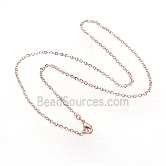 Copper Necklace Chain Unfaded Rose Gold