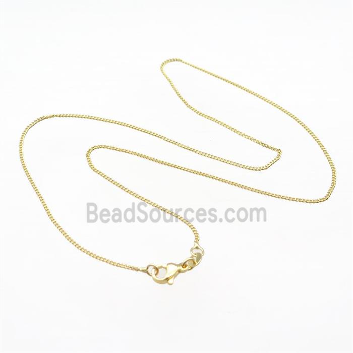 Copper Necklace Chain Unfaded Gold Plated