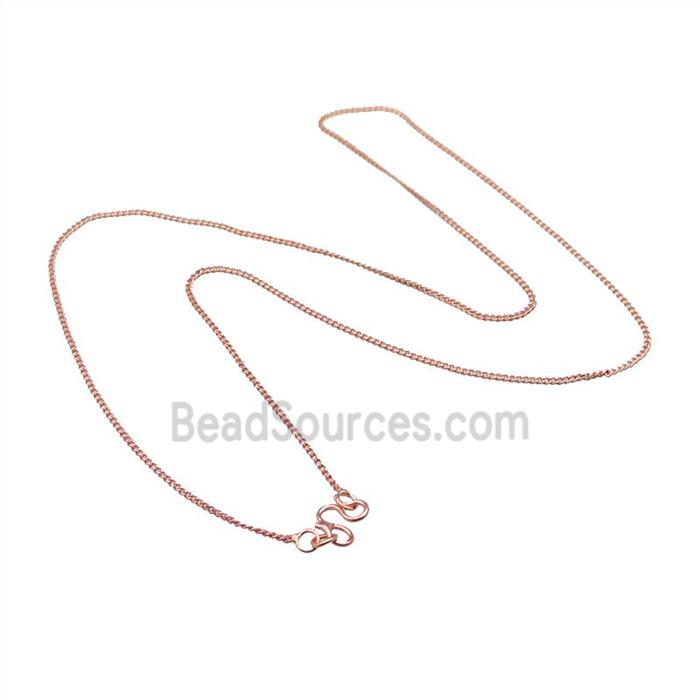 Copper Necklace Chain Unfaded Rose Gold