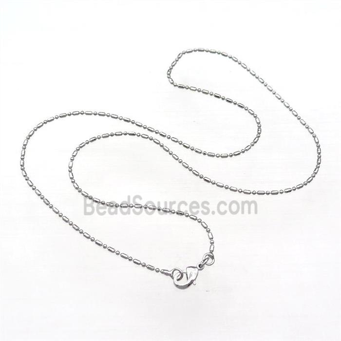 Copper Necklace Chain Unfaded Platinum Plated