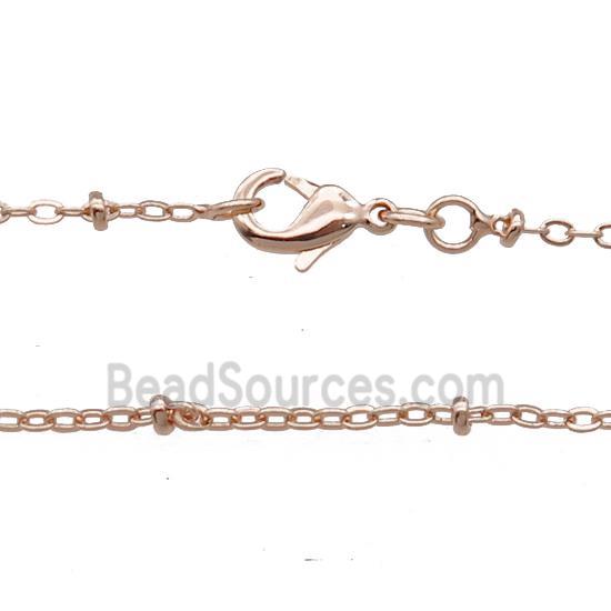 Copper Necklace Chain Unfaded Rose Gold