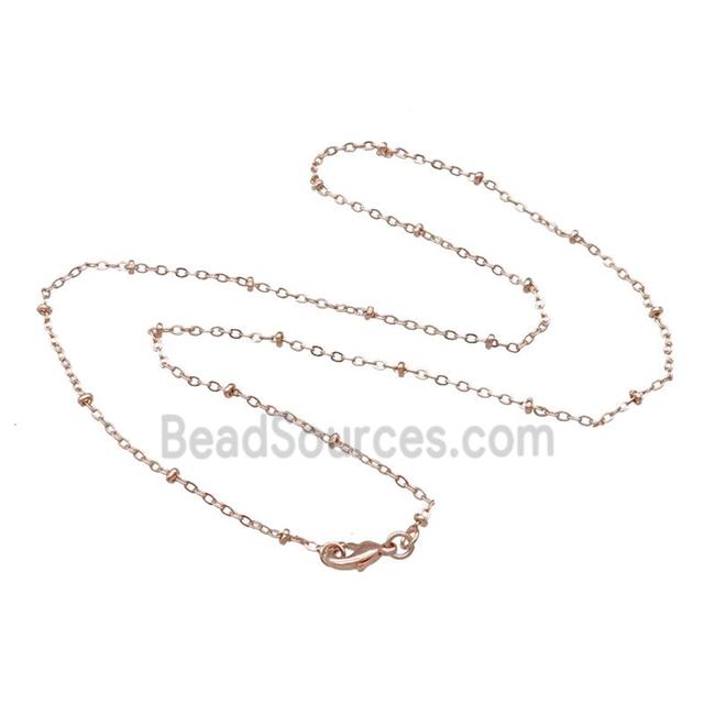 Copper Necklace Chain Unfaded Rose Gold