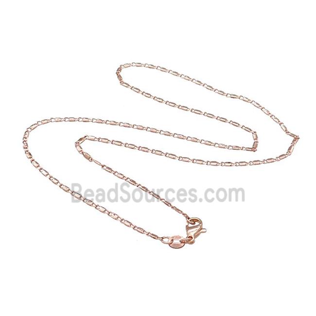 Copper Necklace Chain Unfaded Rose Gold