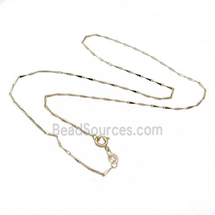 Copper Necklace Chain Unfaded Gold Plated