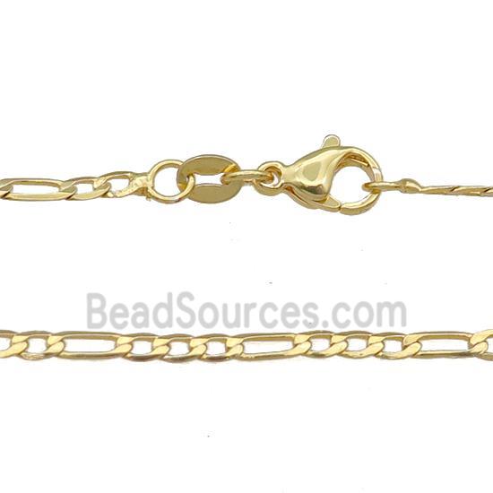 Copper Necklace Chain Gold Plated