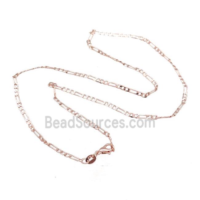 Copper Necklace Chain Unfaded Rose Gold