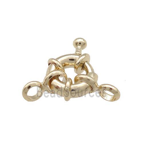 Copper Clasp Unfaded Light Gold Plated