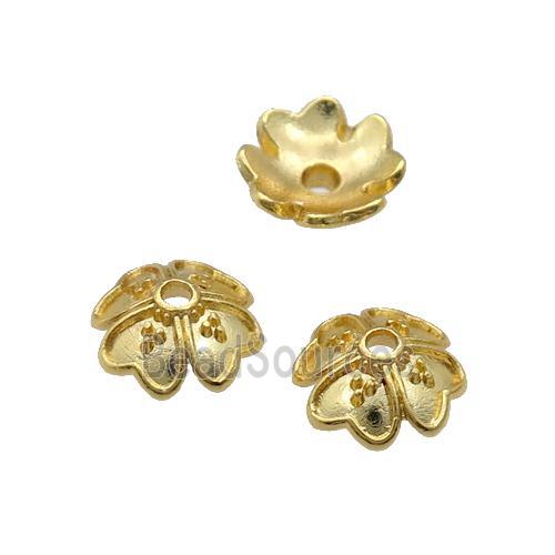 Copper BeadCaps Unfaded Gold Plated