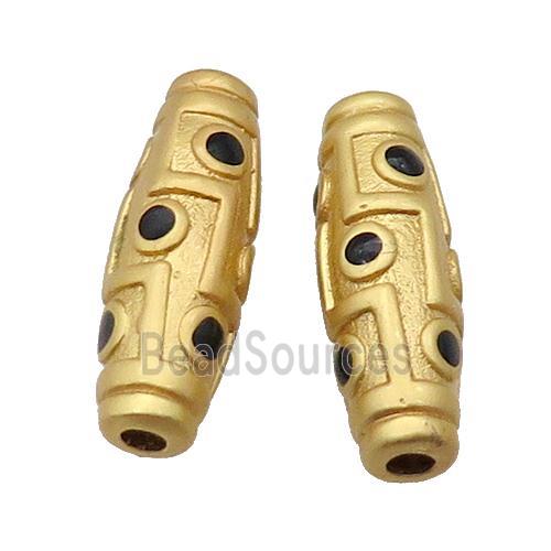 Copper Rice Beads Duck Gold Eye